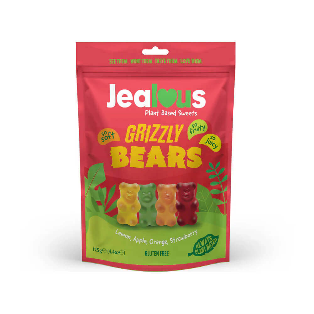 Jealous Plant Based Grizzly Bear Sweets 125g